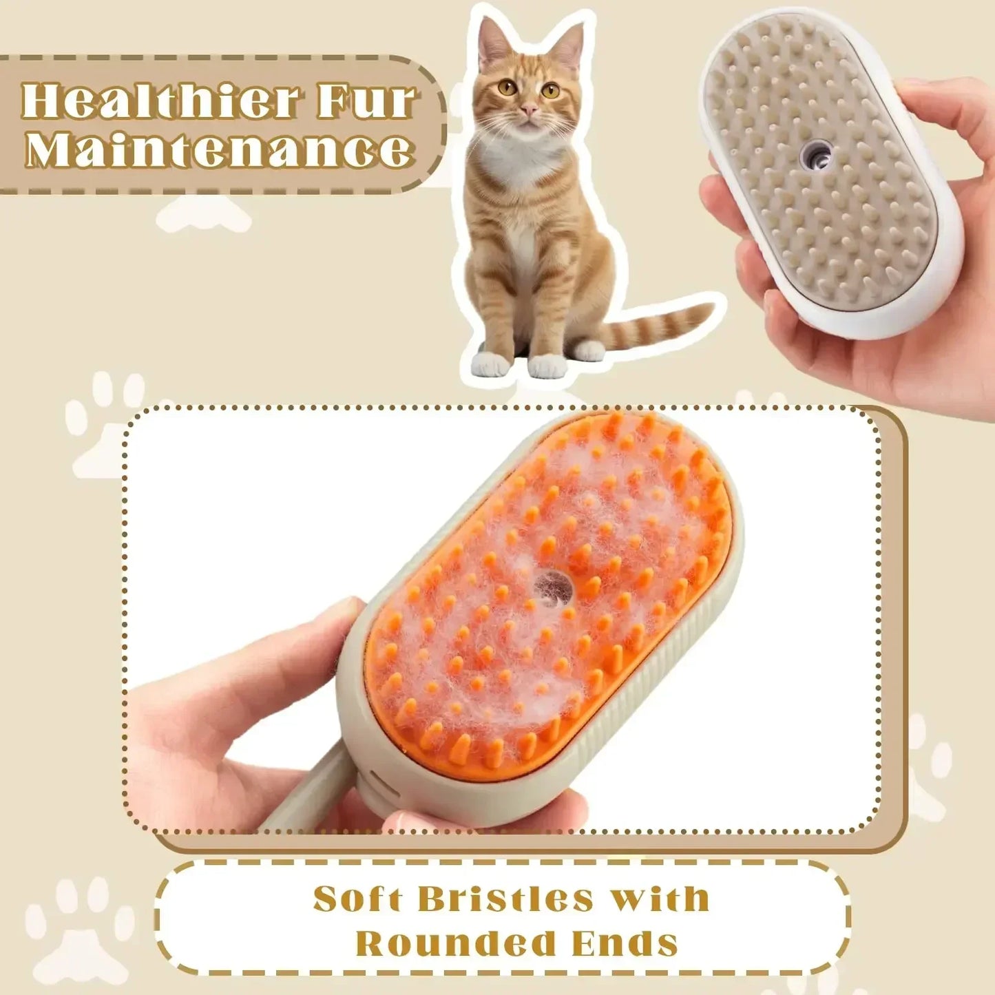 Steam & Shine Pet Brush