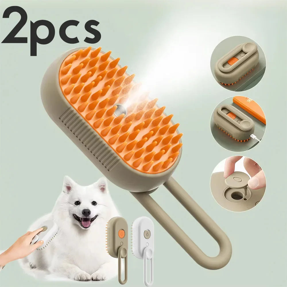Steam & Shine Pet Brush