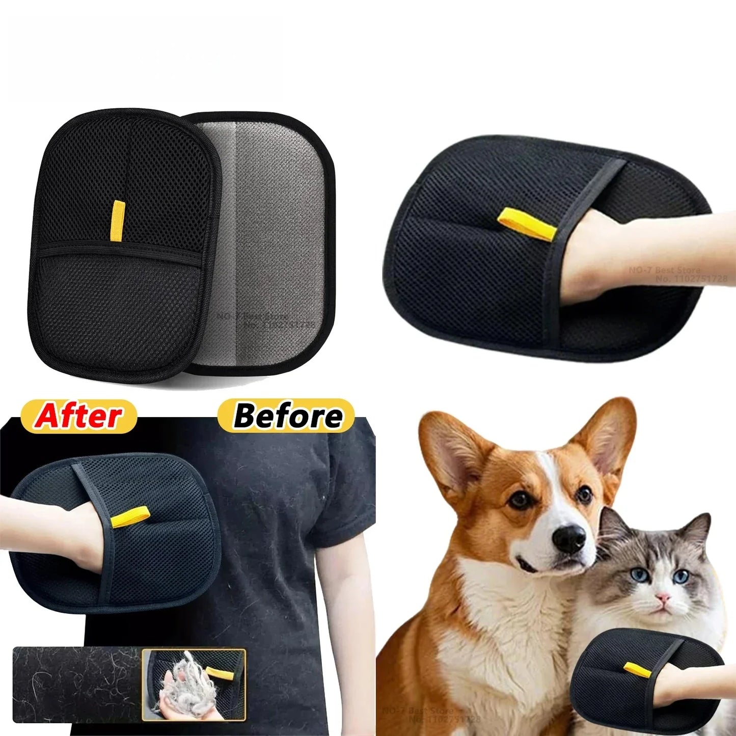 Fur-Free Pet Grooming Gloves