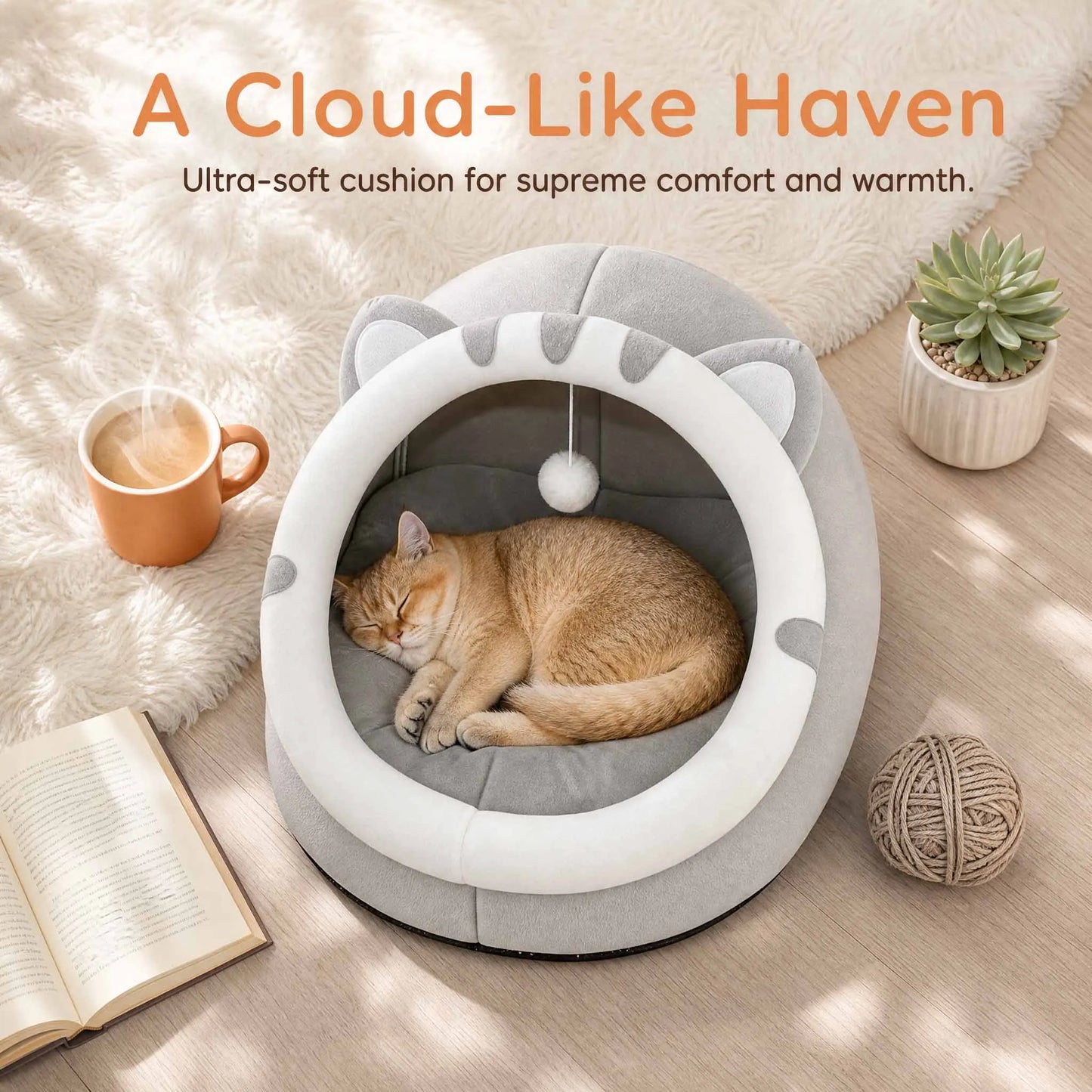 Cozy Cat Cave Bed